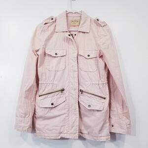 Lilly Aldridge for Velvet Light Pink Utility Lightweight Jacket Multi Pockets
